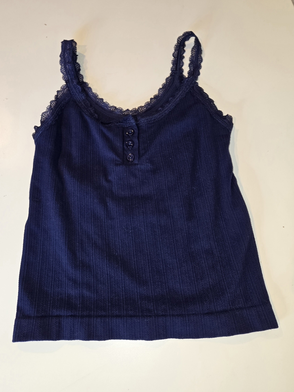 Vital life cute navy tank top size S